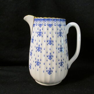 Spode Fleur de Lys Blue Cream Jug - Tall
