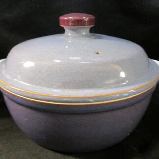 Denby Storm Grey Plum Covered Casserole