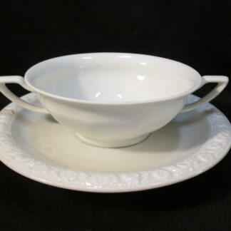 Rosenthal Maria White or Weiss Cream Soup Bowl & Stand