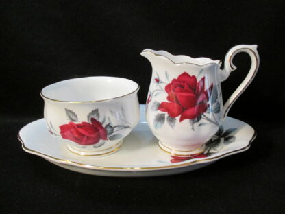 Royal Albert Sweet Romance AD Cream, Sugar & Regal Tray