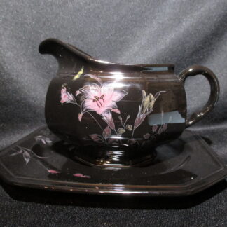 Mikasa Ebony Meadow DR701 Gravy Boat & Stand