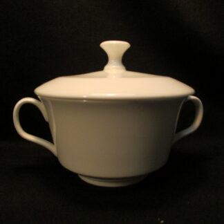 Minton White Monarch B1468 Covered Sugar