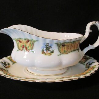 Royal Albert Knotty Pine Gravy Boat & Stand