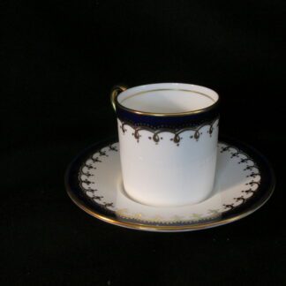 Aynsley Laurette Cobalt Demi-Tasse Cup & Saucer