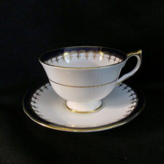 Aynsley Laurette Cobalt Cup & Saucer