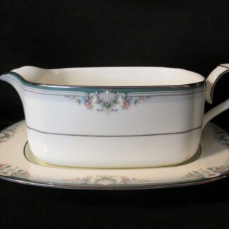 Noritake Lyndenwood 4707 Gravy Boat & Stand