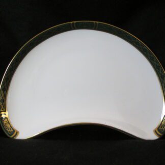 Royal Worcester Mountbatten Green Crescent Salad Plate