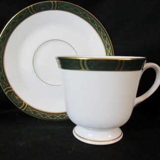 Royal Worcester Mountbatten Green Cup & Saucer