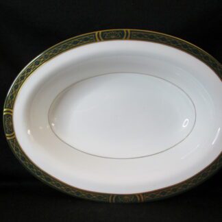 Royal Worcester Mountbatten Green Oval Vegetable Bowl
