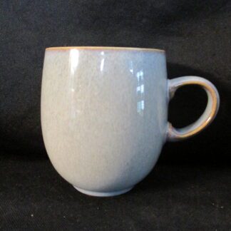 Denby Jet Grey Curve Coffee Mug - Large