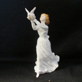 Royal Doulton Figurine - White Thinking Of You (With Dove) HN3124