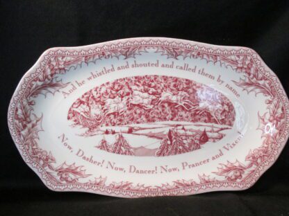 Johnson Brothers Twas the Night Oval Platter - 12 Inch