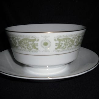 Mikasa Arabesque 9361 Gravy Boat On Fixed Stand