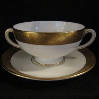 Wedgwood Ascot Cream Soup Bowl & Stand