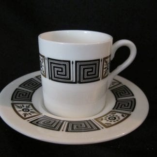 Wedgwood Asia Black R4288 Demi-Tasse Cup & Saucer