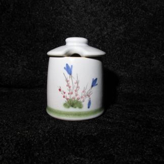 Buchan Thistle or Thistleware Covered Mustard Jar