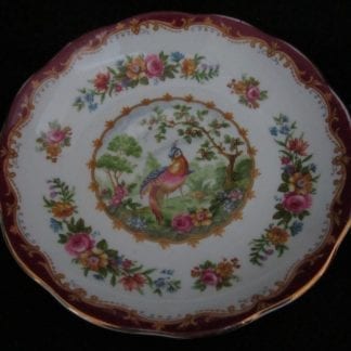Royal Albert Chelsea Bird Maroon Saucer Only