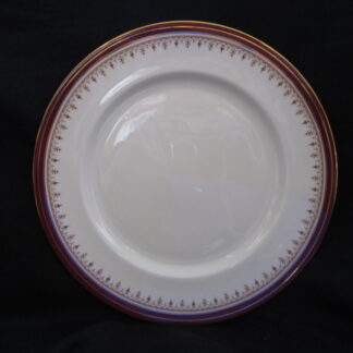 Aynsley Durham Maroon B1646 Dinner Plate