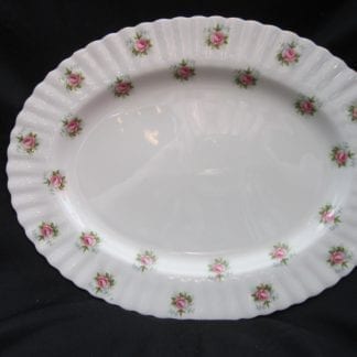 Royal Albert Forget Me Not Rose Oval Platter - 13 inch