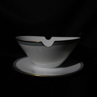Rosenthal Gala Blue Gravy Boat On Fixed Stand