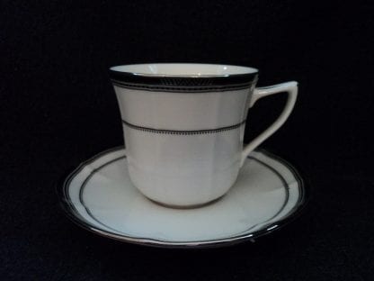 Noritake Gilded Platinum 7374 Cup & Saucer NEW