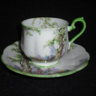 Royal Albert Greenwood Tree Green Cup & Saucer