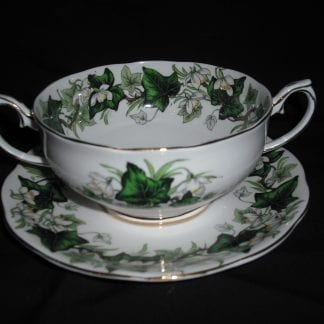 Royal Albert Ivy Lea Cream Soup Bowl & Stand