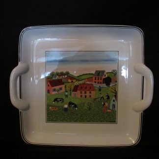 Villeroy & Boch Design Naif Square Handled Cake Plate