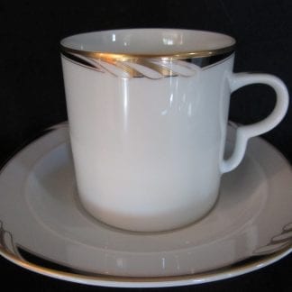 Mikasa Omega Black & White L2058 Cup & Saucer