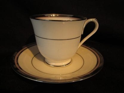 Noritake Platinum Lights 7292 Cup & Saucer