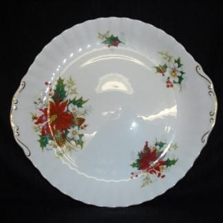 Royal Albert Poinsettia Handled Cake Plate