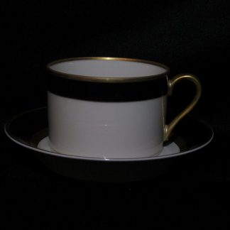 Fitz & Floyd Renaissance Dark Green Cup & Saucer