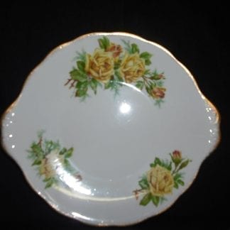 Royal Albert Yellow Tea Rose Handled Cake Plate