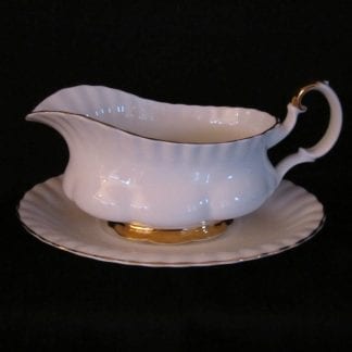 Royal Albert Val D'or Gravy Boat & Stand