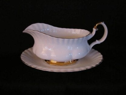 Royal Albert Val D'or Gravy Boat & Stand