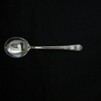 Rogers Floral Mist 4 Stainless Soup Spoons Korea Silverware Replacement 