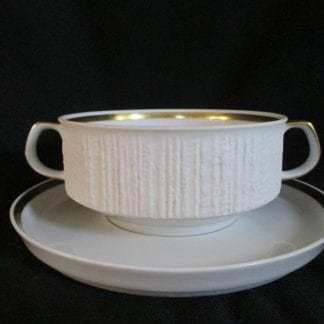 Thomas  Arcta Gold Cream Soup Bowl & Stand