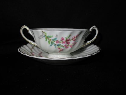 Royal Doulton Bell Heather H4827 Cream Soup Bowl & Stand