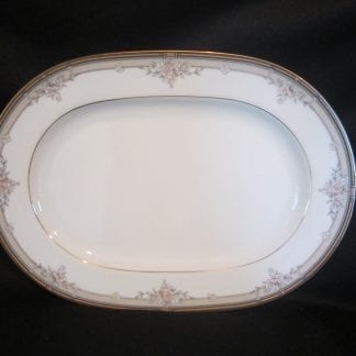 Noritake Blossom Mist 3787 Oval Platter - 12 inch NEW