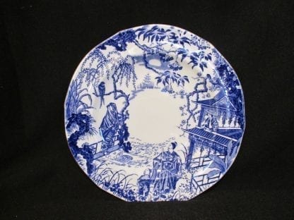 Royal Crown Derby Blue Mikado Dinner Plate - Grey Backstamp