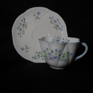 Shelley Blue Rock Cup & Saucer