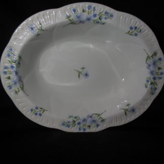 Shelley Blue Rock Oval Vegetable Bowl