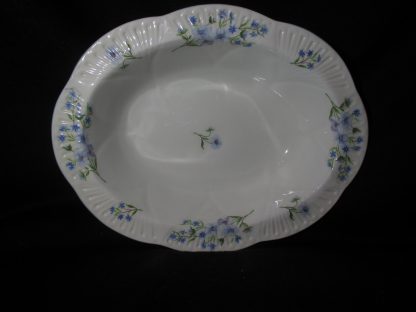 Shelley Blue Rock Oval Vegetable Bowl