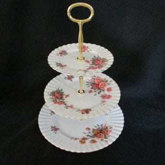 Royal Albert Centennial Rose 3 Tiered Cake Stand
