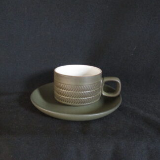 Denby Chevron Cup & Saucer
