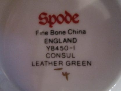 Spode Consul Leather Green Y8451 Salad Plate - Image 2