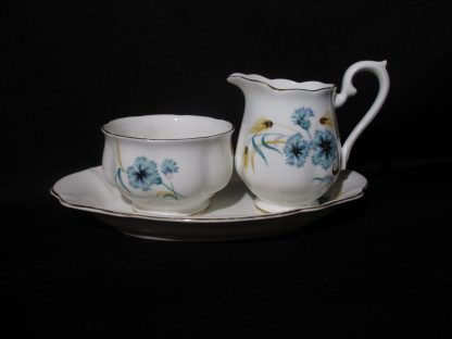 Royal Albert Cornflower AD Cream, Sugar & Regal Tray
