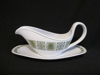 Spode Dauphine Gravy Boat & Stand