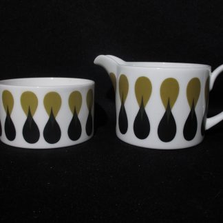 Susie Cooper Diablo C2150 AD Cream & Sugar