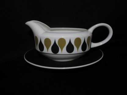 Susie Cooper Diablo C2150 Gravy Boat & Stand